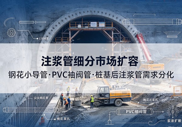 海阳注浆管细分市场扩容，隧道钢花小导管、PVC 袖阀管、桩基后注浆管需求分化